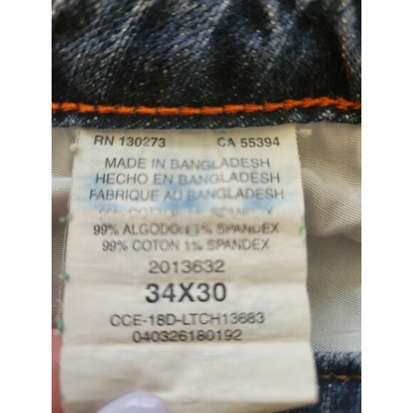 LEE Modern Series L342 Jeans Men Size 34x30 Straight Fit Medium Dark Wash - Picture 5 of 11